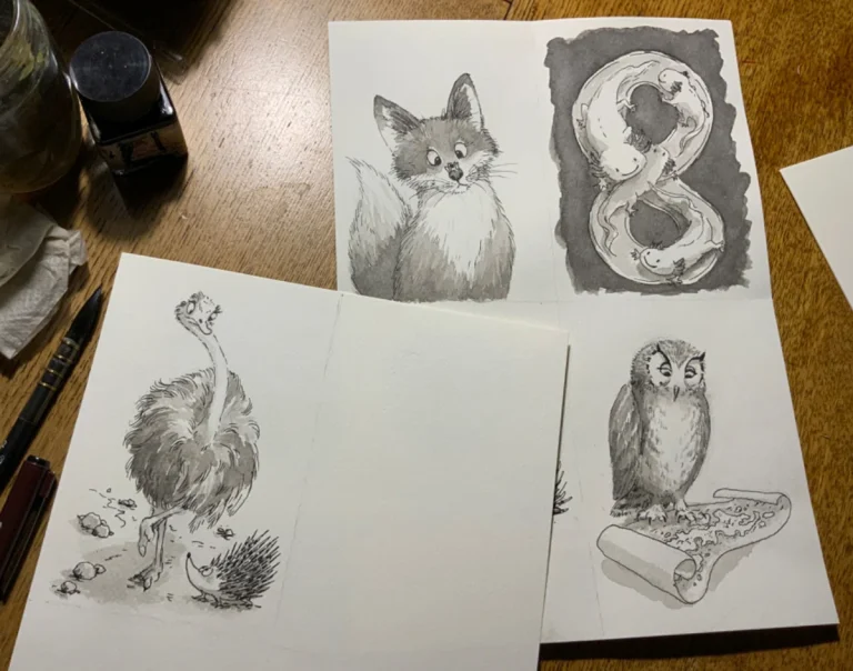 Marieke Middelkoop - Schetsen dieren